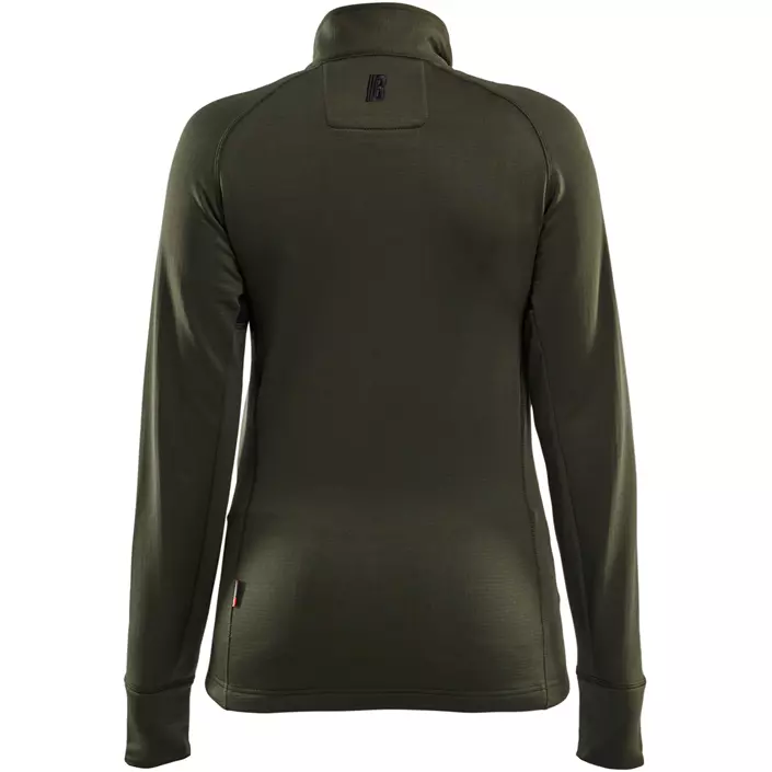 Blåkläder Striker Damen Fleecepullover, Waldgrün/Rost, large image number 1