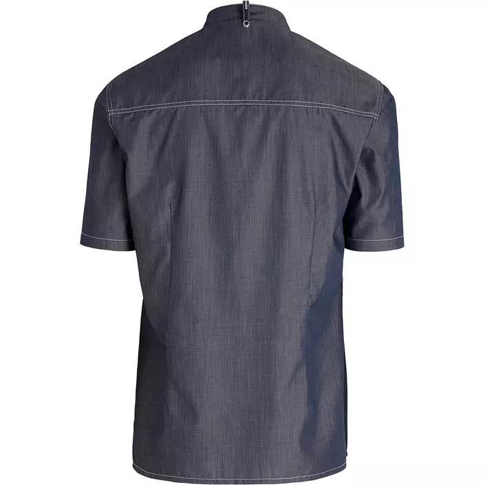 Kentaur modern fit kortärmad kock/serviceskjorta, Dark Ocean, large image number 1