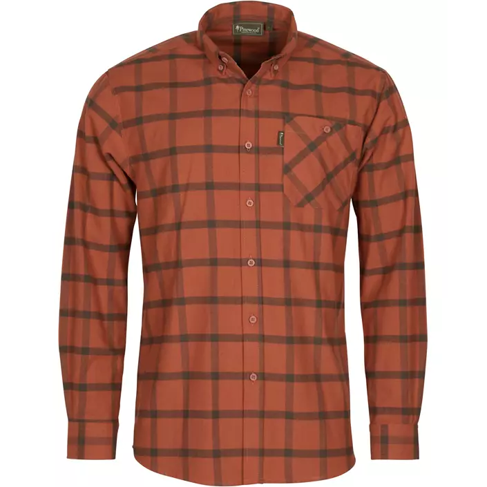 Pinewood Värnamo flannel skovmandsskjorte, Terracotta/Suede Brown, large image number 0