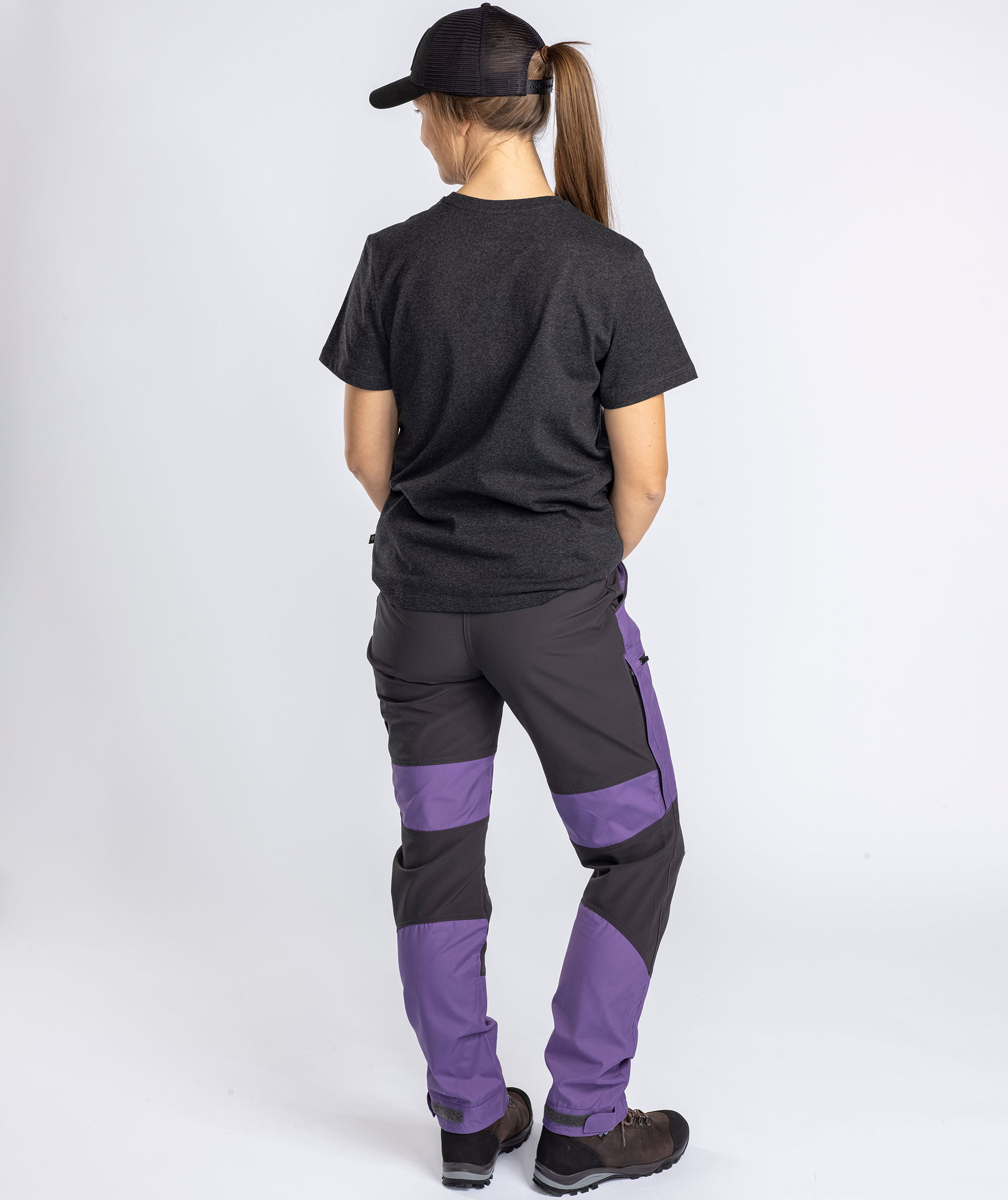 Pinewood Finnveden Outdoor dame T-shirt, Dark Anthracite melange, large image number 5