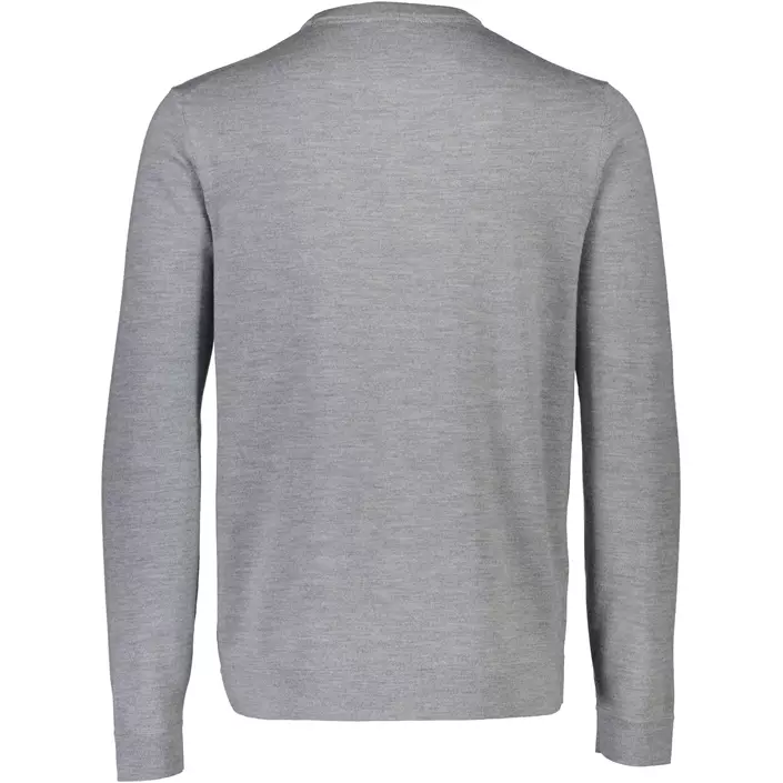 Lindbergh striktrøje med merinould, Grey Mel, large image number 2