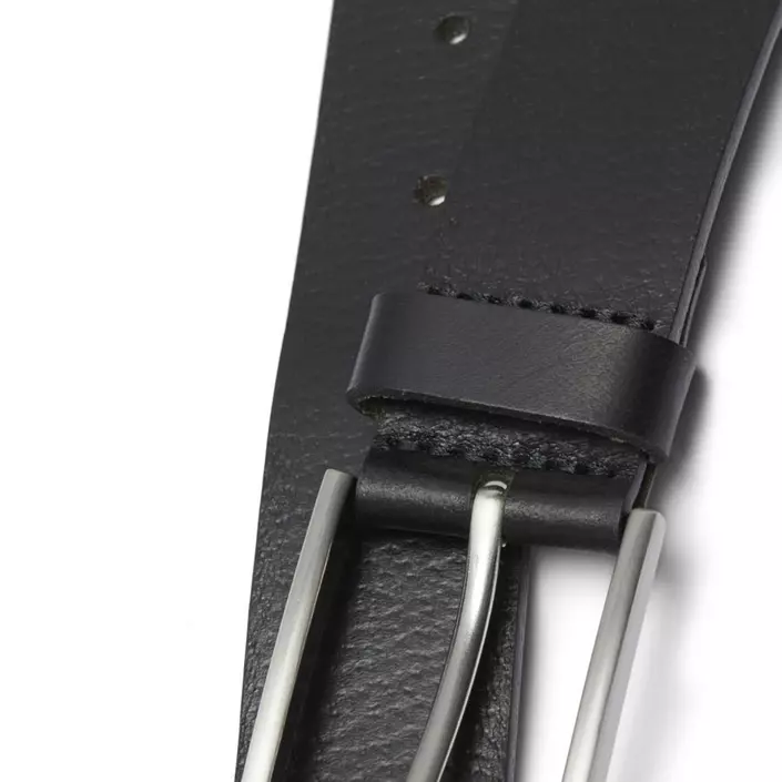Jack & Jones JACSTOCKHOLM leather belt, Black, large image number 3