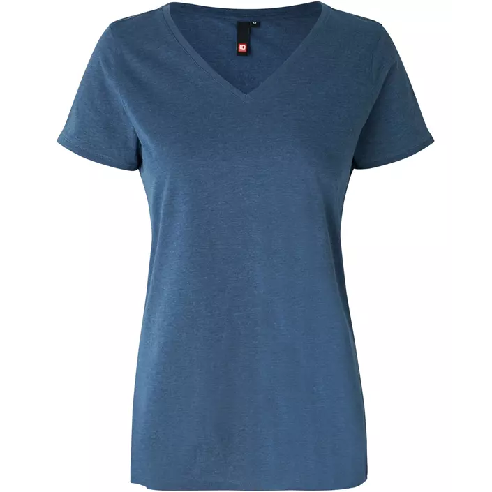 ID dame T-skjorte, Blå Melange, large image number 0