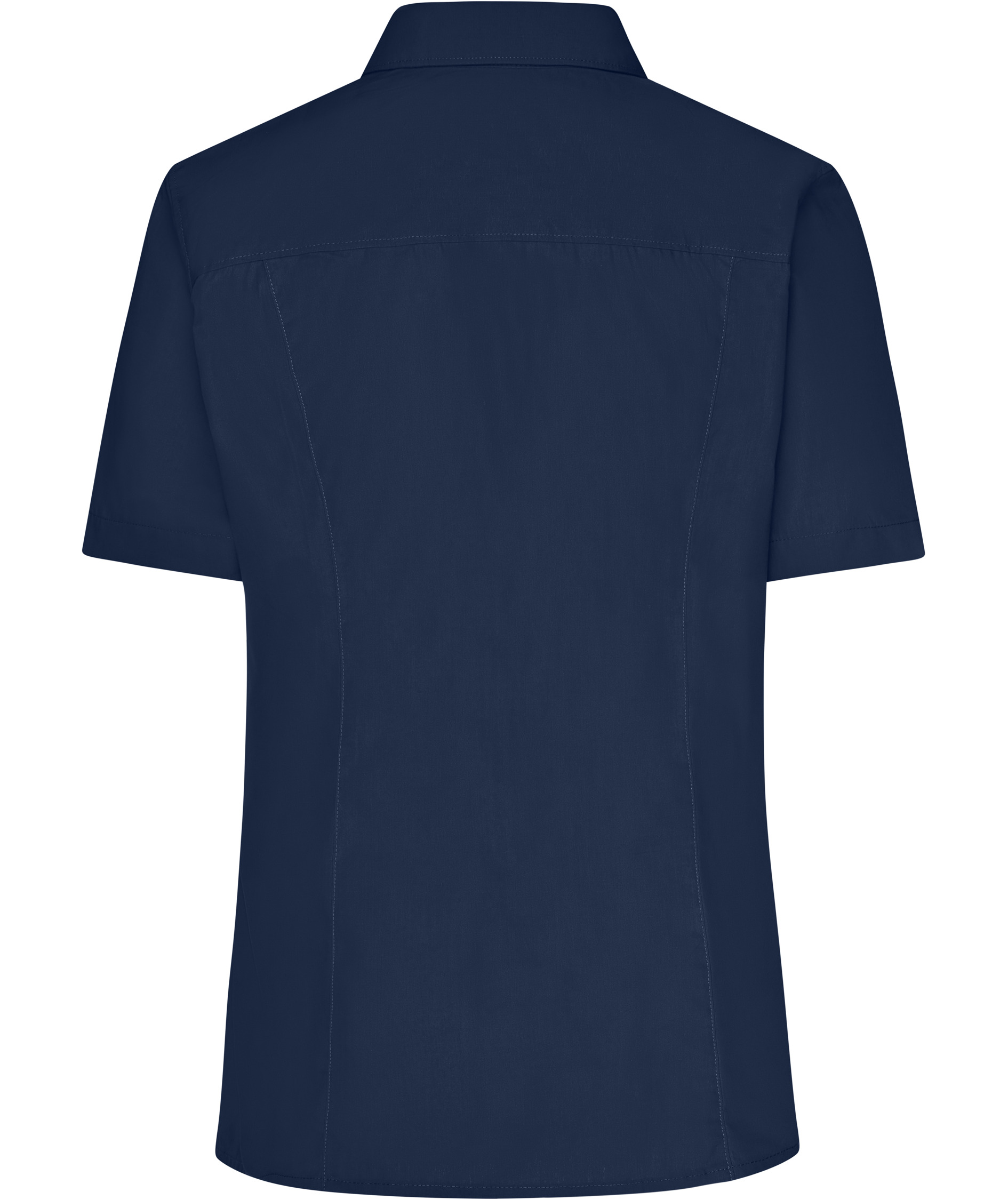 James & Nicholson women's short-sleeved Modern fit shirt, Navy