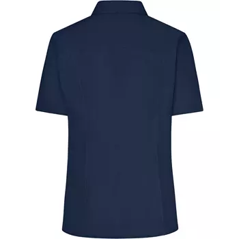 James & Nicholson kurzärmeliges Modern fit Damenhemd, Navy