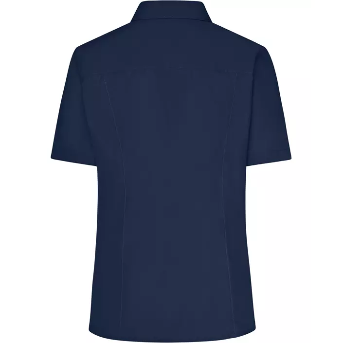 James & Nicholson kurzärmeliges Modern fit Damenhemd, Navy, large image number 1