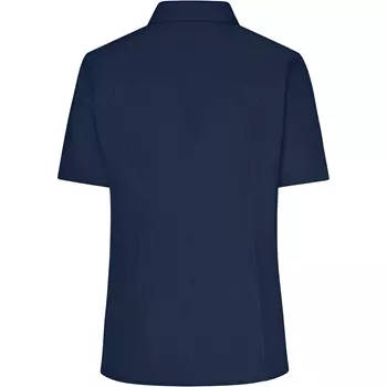 James & Nicholson women's short-sleeved Modern fit shirt, Navy