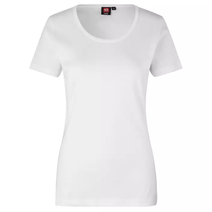 ID 1x1 rib dame T-skjorte, Hvit, large image number 0