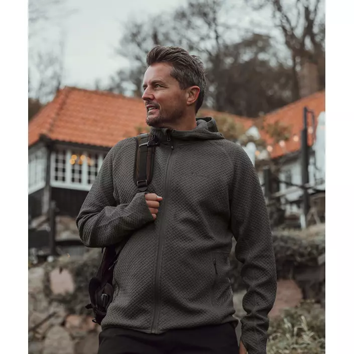 Pinewood Everyday Travel hættetrøje med lyn, Grey melange , large image number 8