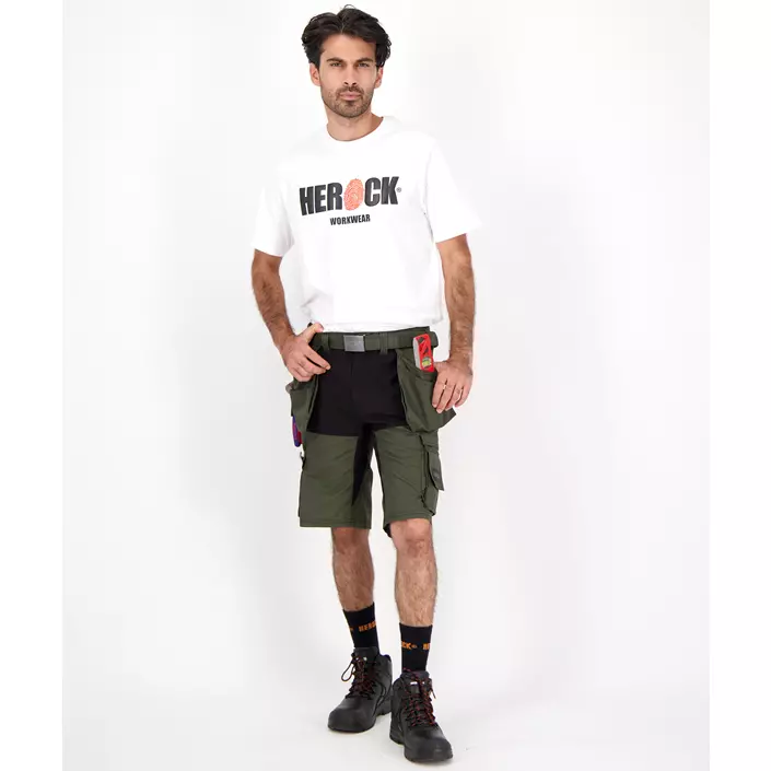 HEROCK Speri hantverksshorts, Dark Khaki/Black, large image number 1