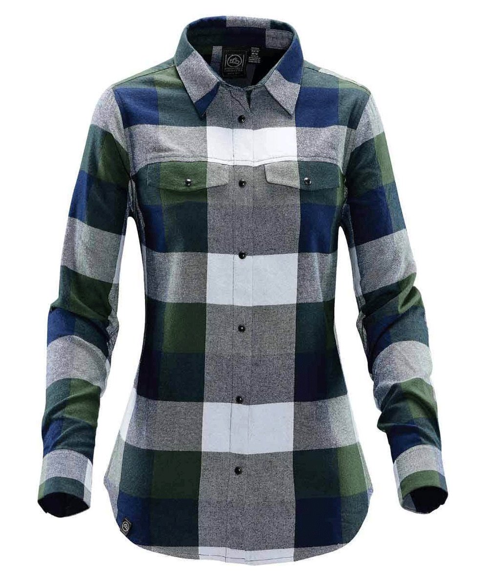 Stormtech Logan skjortor till dam, Marinbl&aring;/Gr&ouml;n, Marinbl&aring;/Gr&ouml;n, swatch