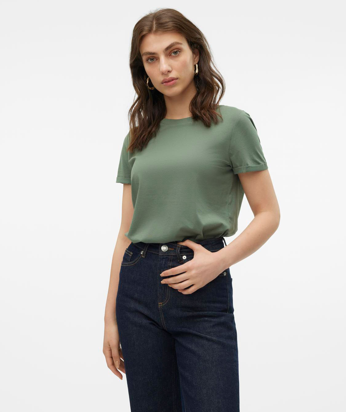 Vero Moda VMPAULA T-shirt, Laurel Wreath, Laurel Wreath, large image number 4