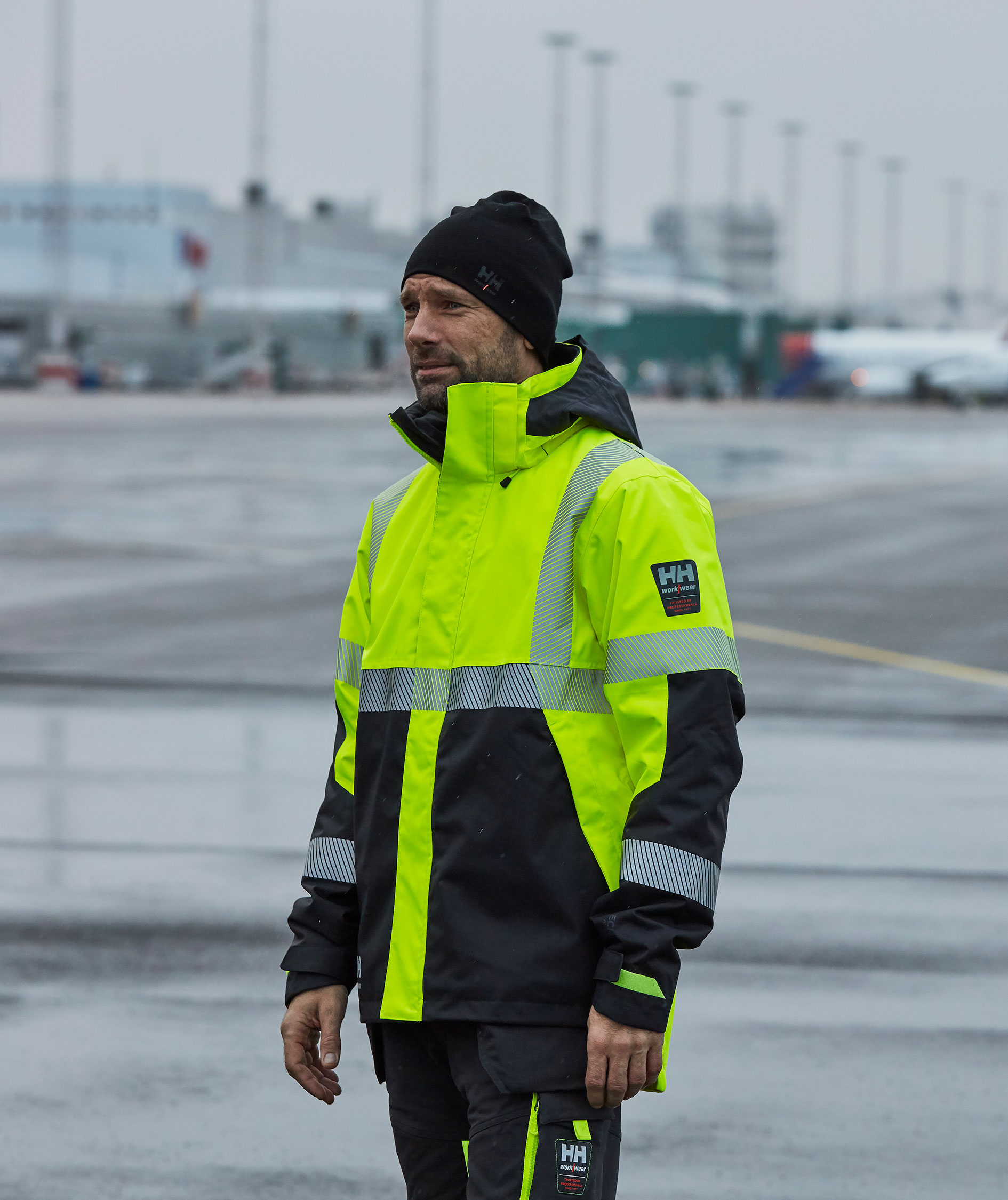 Helly Hansen ICU winter jacket, Hi-vis yellow/charcoal, large image number 6