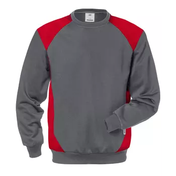 Fristads sweatshirt 7148 SHV, Grau/Rot