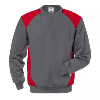 Fristads sweatshirt 7148 SHV, Grå/Röd