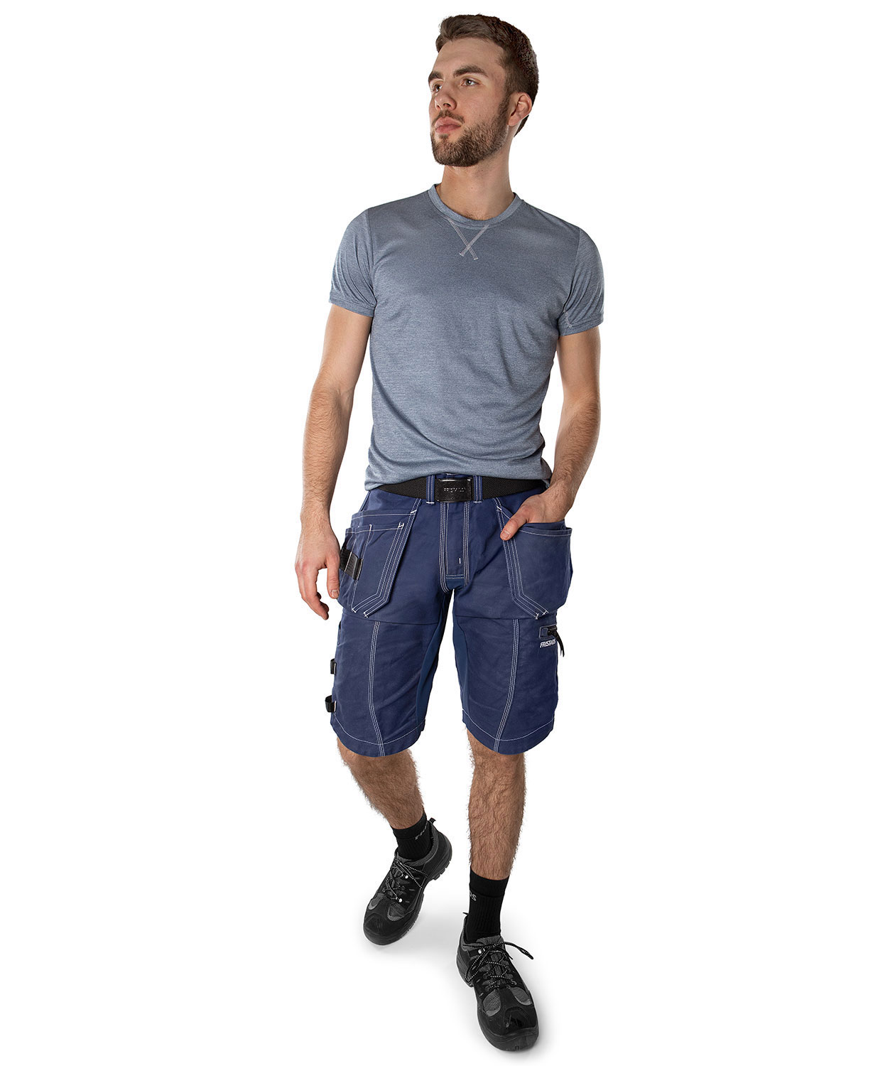 Fristads hantverksshorts 2607 FASG, Marinbl&aring;