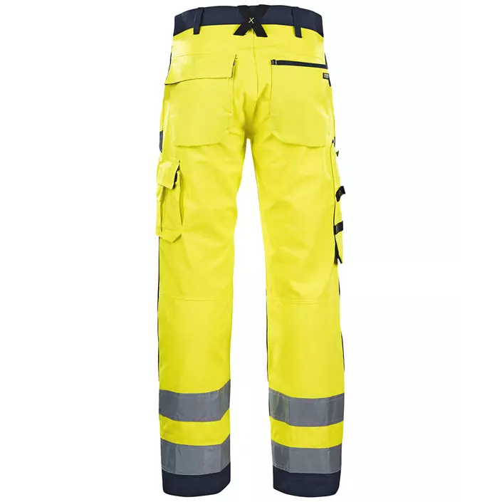 Blåkläder work trousers, Hi-vis Yellow/Marine, large image number 1
