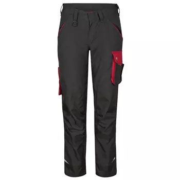 Engel Galaxy women's work trousers, Antracit Grey/Tomato Red
