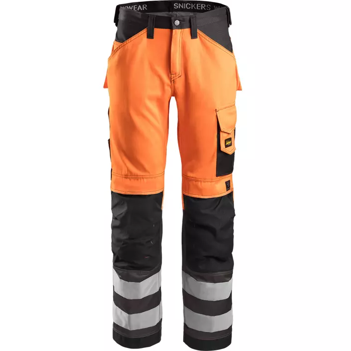 Snickers craftsman trousers 3233, Orange/Grey Melange, large image number 0