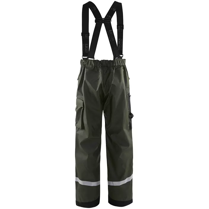 Blåkläder Waterproof Trousers Level 2, Army Green, large image number 2