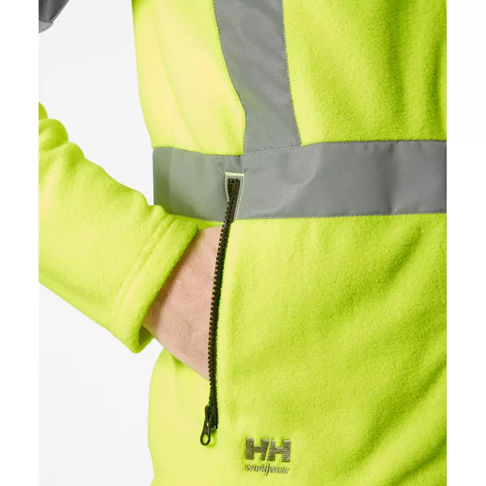 Helly Hansen UC-ME fleece jacket, Hi-Vis Yellow, large image number 4