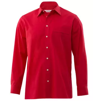 Kümmel George Classic fit poplin skjorta, Röd
