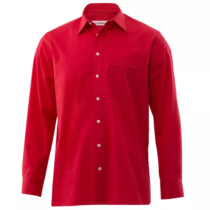 Kümmel George Classic fit poplin skjorta, Röd, large image number 0