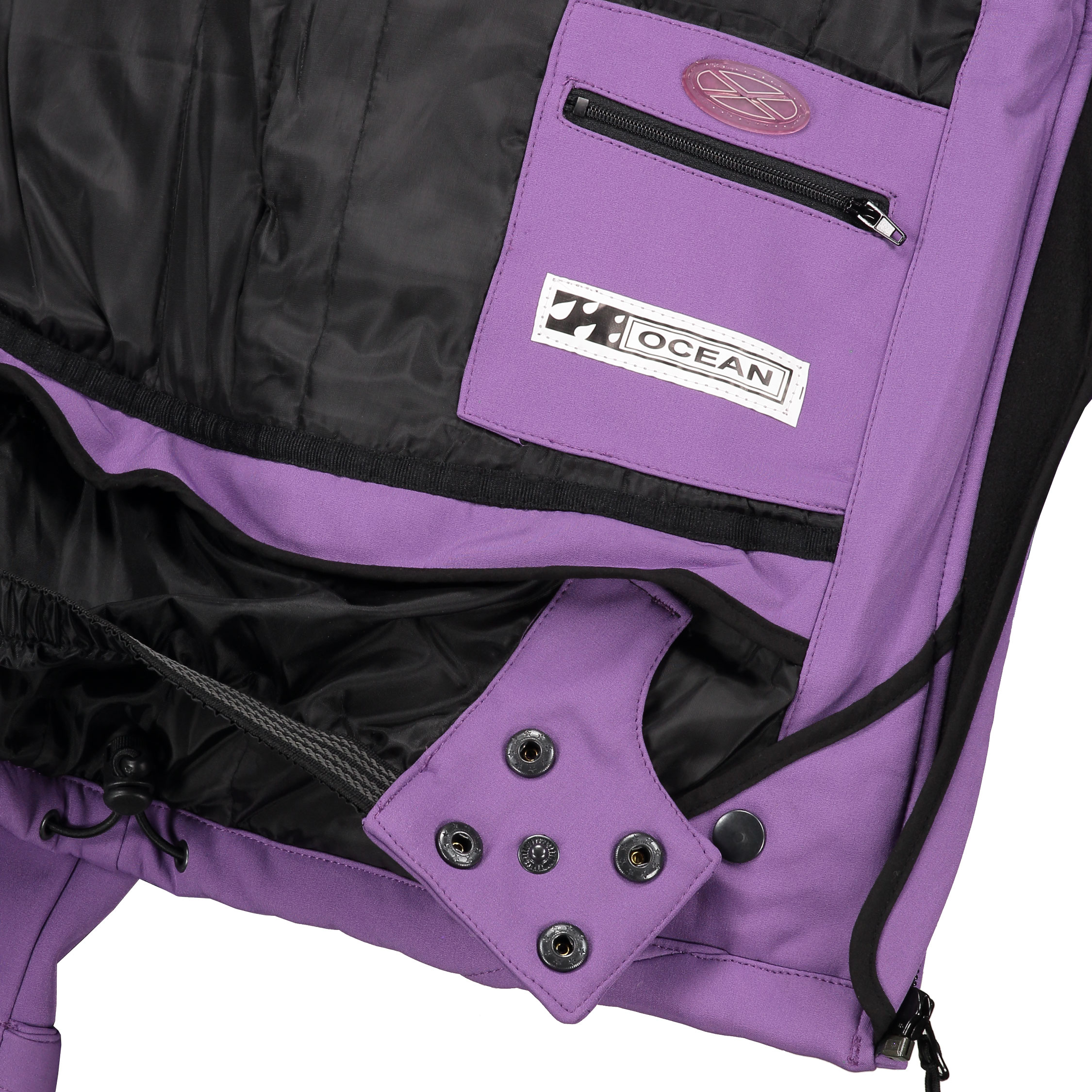 Ocean softshell jacket for kids, Purple, large image number 3