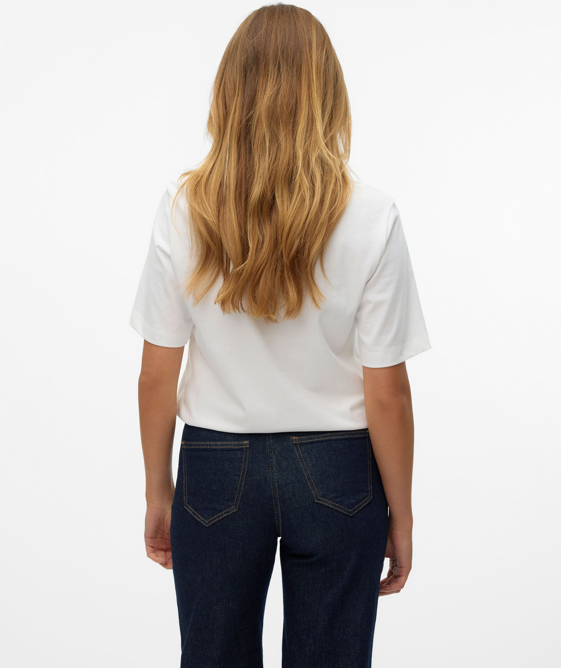 Vero Moda VMDEMI T-shirt dam, Snow White, large image number 2