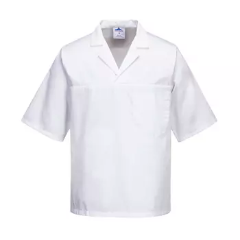 Portwest kortærmet kokkeskjorte, Hvid