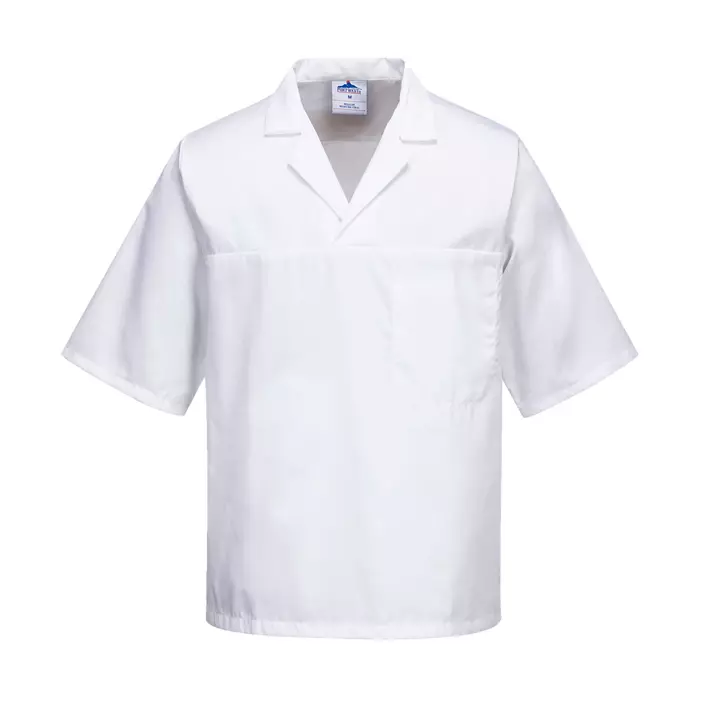 Portwest kortermet kokkeskjorte, Hvit, large image number 0
