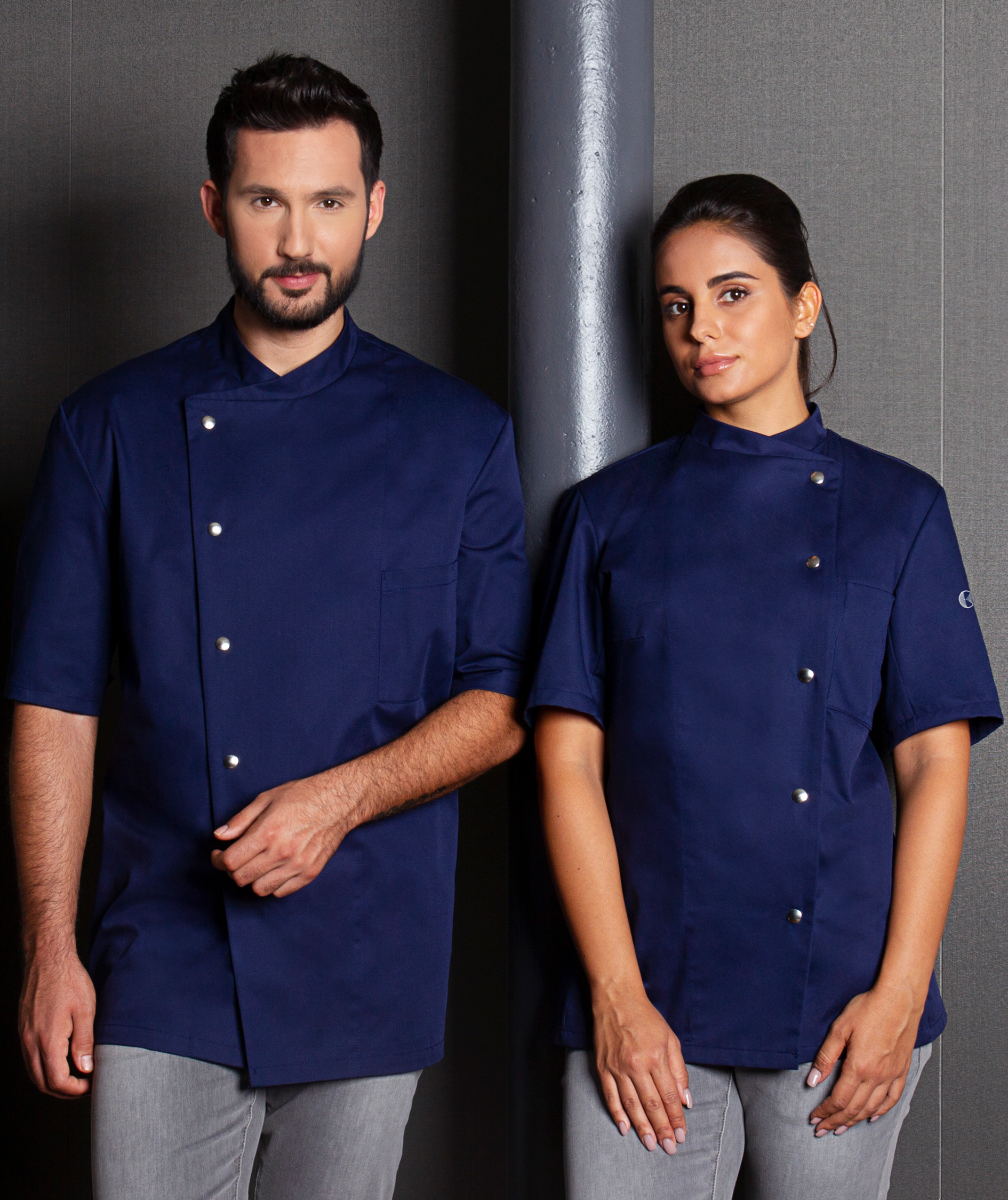 Karlowsky Greta short-sleeved women's chef jacket, Navy, Navy, large image number 2