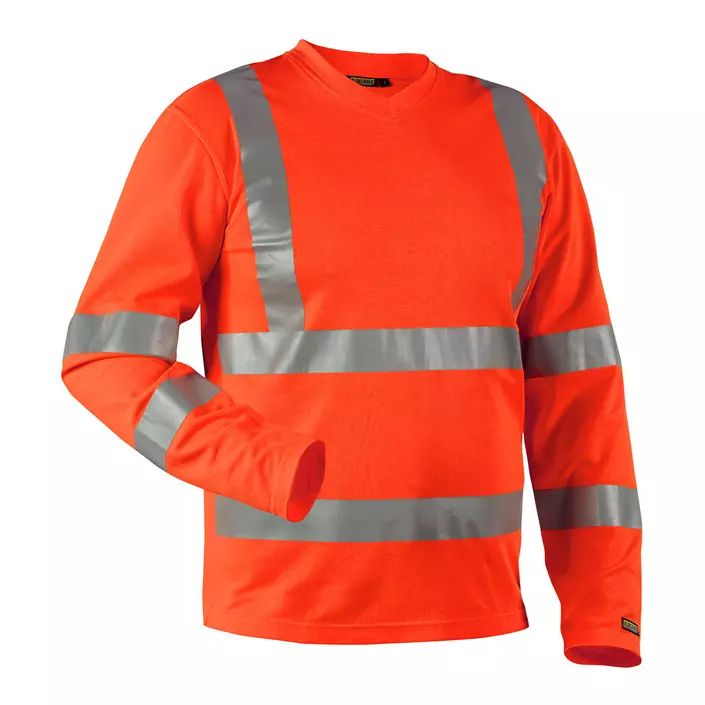 Blåkläder langermet T-skjorte, Oransje, large image number 0