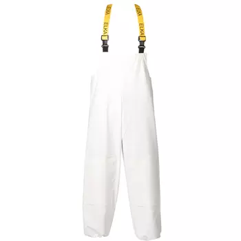 Elka Pro PU cleaning rain bib and brace trousers, White