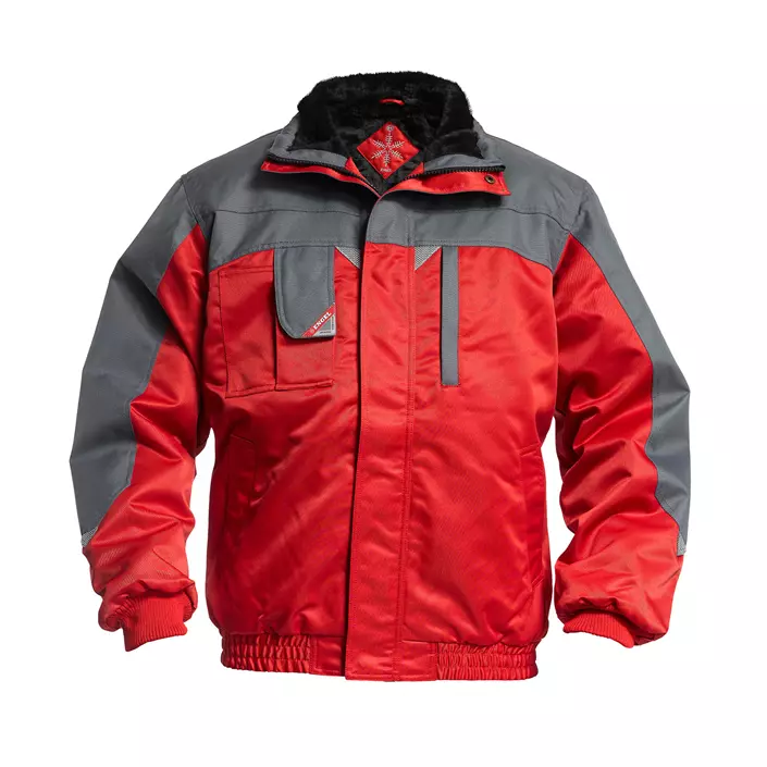 Engel pilot jacket, Red/Grey, large image number 0