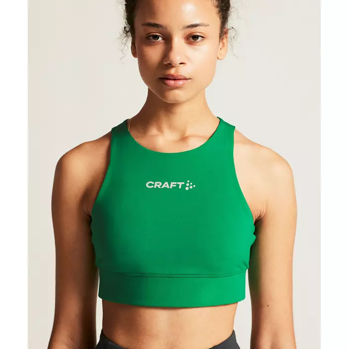 Craft Rush 2.0 dame sports BH, Team green, large image number 7