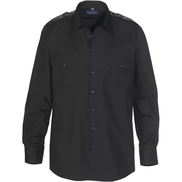 Derby of Sweden Maverick Comfort fit pilotskjorta, Black, large image number 0