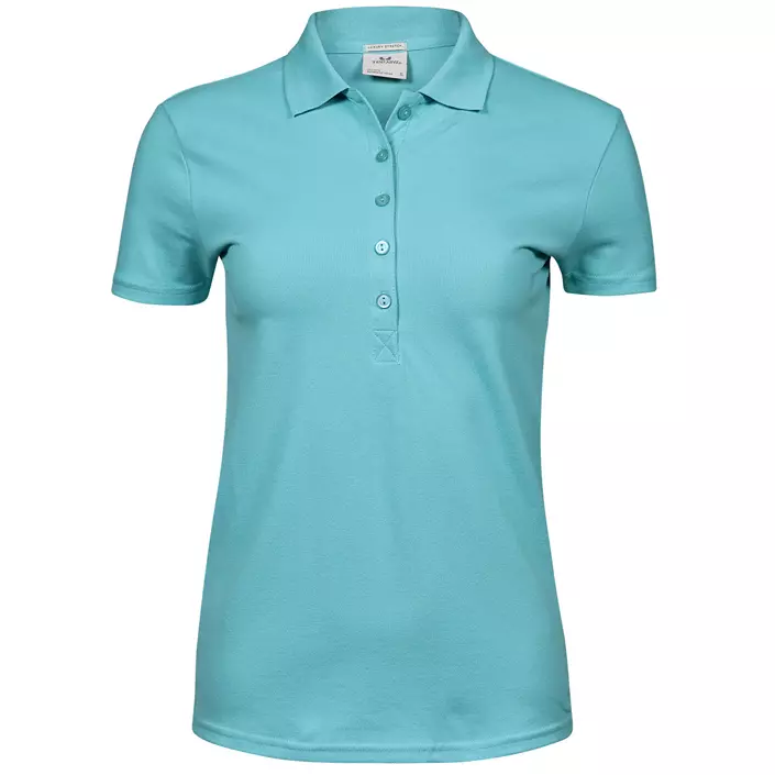 Tee Jays Luxury stretch women's polo T-shirt, Aqua, large image number 0