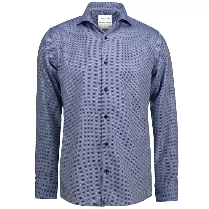 Seven Seas Dobby Alonso Slim fit skjorta, Blå, large image number 0