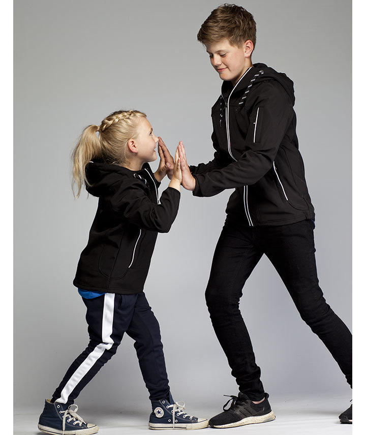 IK softshell jacket for kids, Black, large image number 2