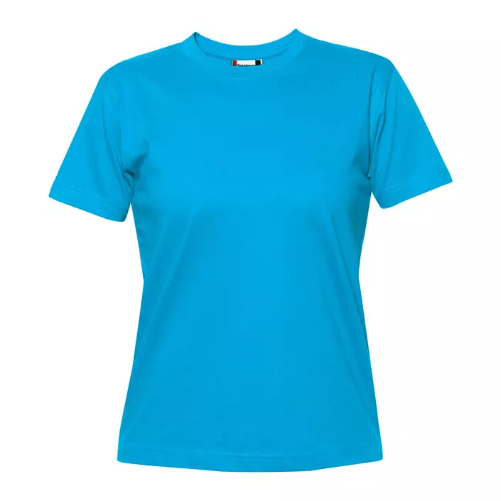 Clique Premium T-shirt dam, Turkos, large image number 0