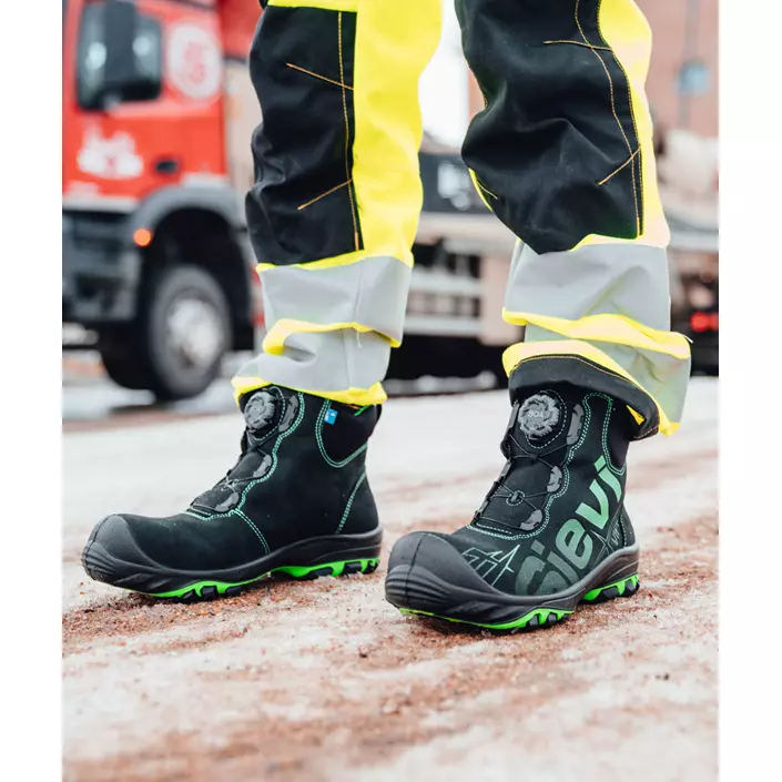 Sievi ViperX Roller H+ safety boots S3, Black/Green, large image number 3