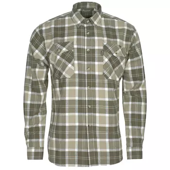 Pinewood Härjedalen modern fit flannel lumberjack shirt, Dark Mole Brown