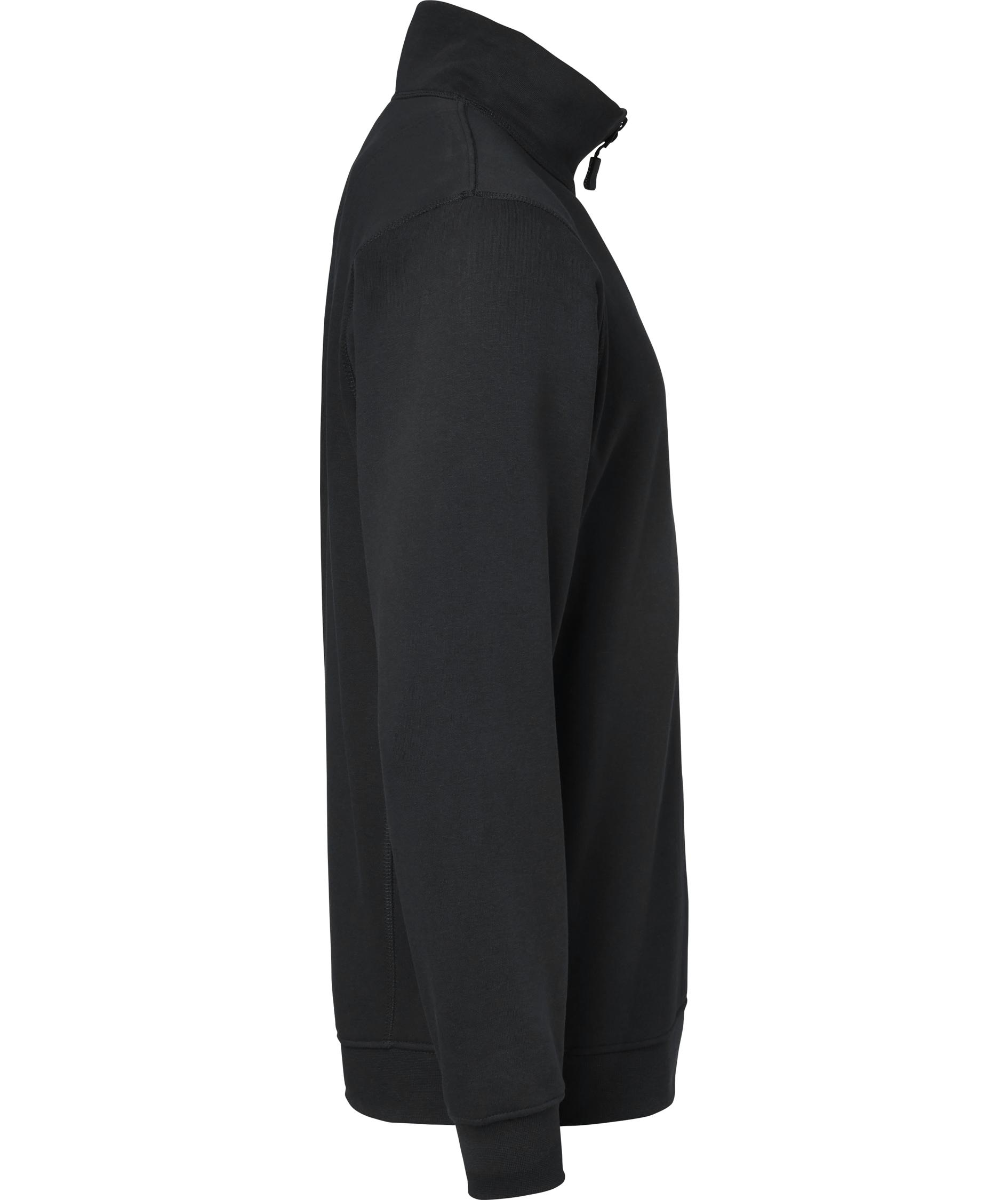 Top Swede sweatshirt with short zipper 149, Black, large image number 2