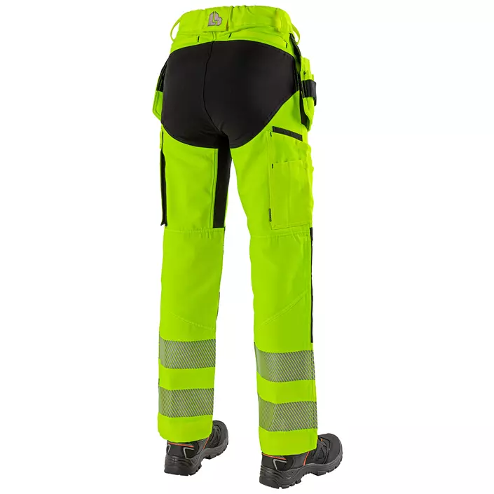 L.Brador women's craftsman trousers 1101PB-W, Hi-vis Yellow/Black, large image number 1