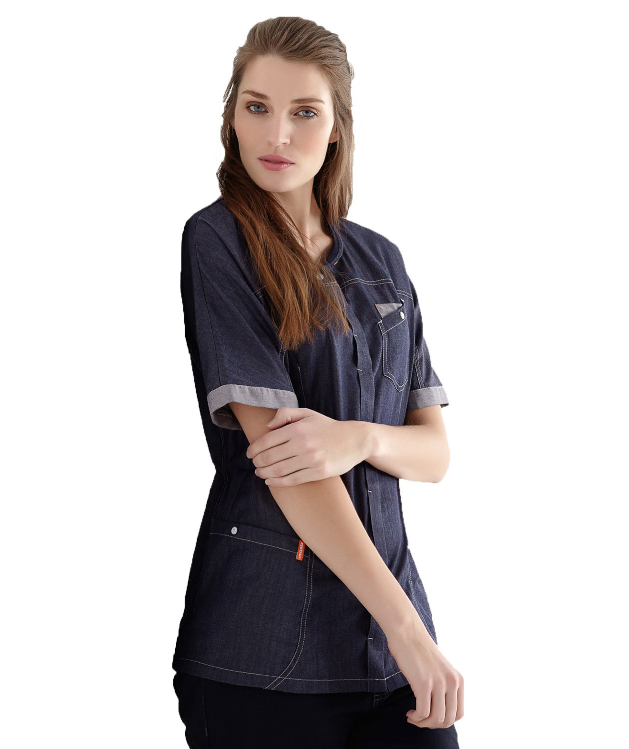 Kentaur kurz&auml;rmlige Damen Funktionsbluse, Dunkle Marine, large image number 1