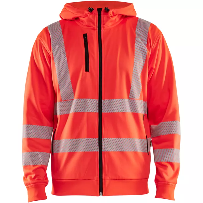 Blåkläder hoodie, Varsel Röd, large image number 0