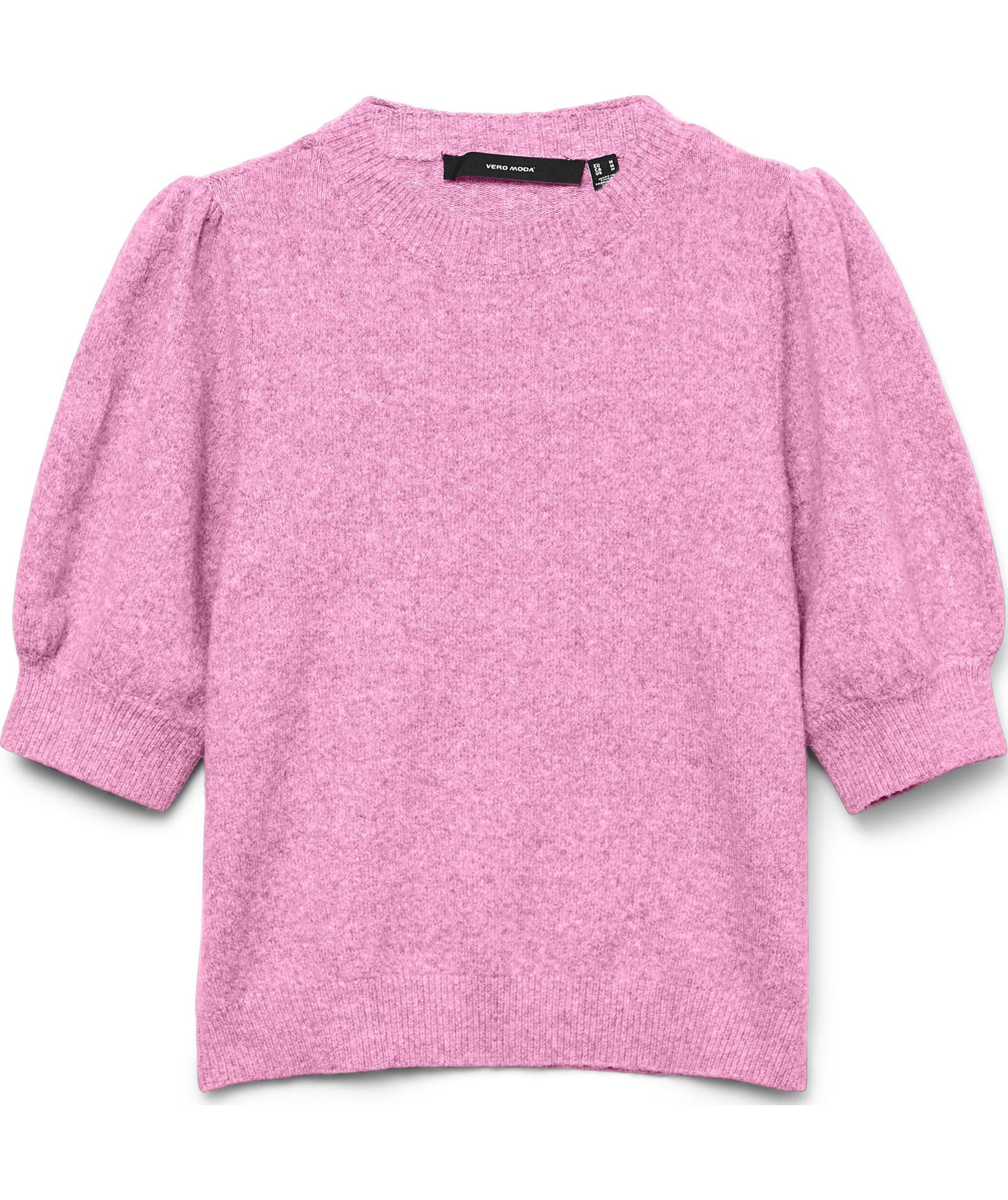 Vero Moda VMDOFFY kort&aelig;rmet dame striktr&oslash;je, Bonbon Melange, Bonbon Melange, swatch