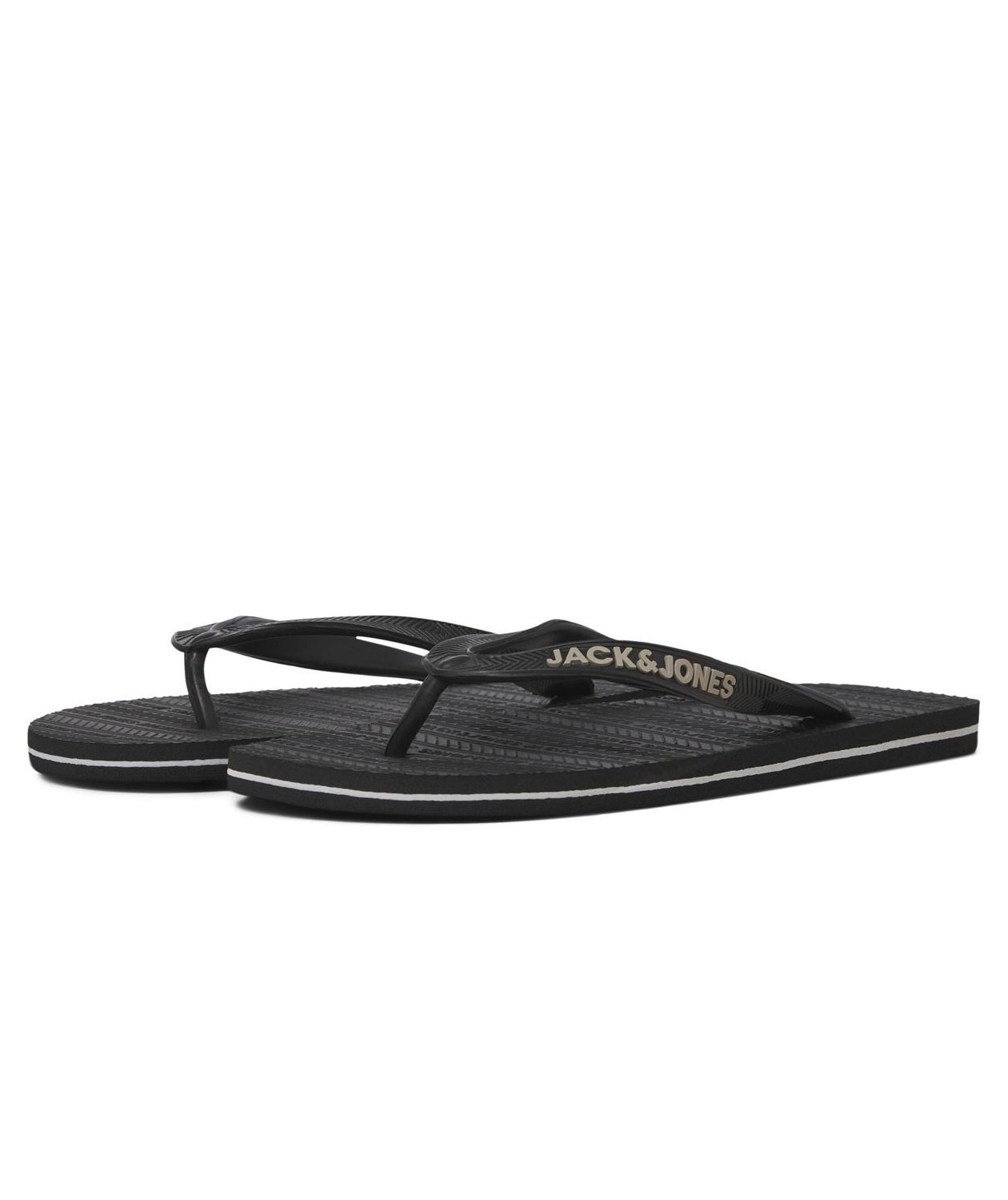 Jack & Jones JWFBASIC flip flop badtofflor, Anthracite, large image number 2