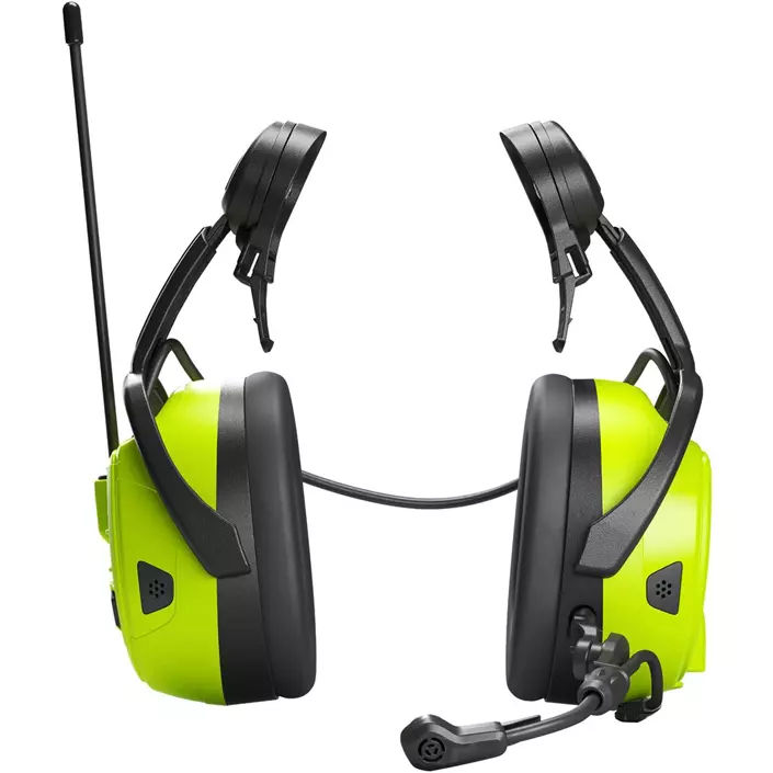 Hellberg Local 2 hörselkåpor med Bluetooth till hjälmmontering, Svart/Gul, Svart/Gul, large image number 1